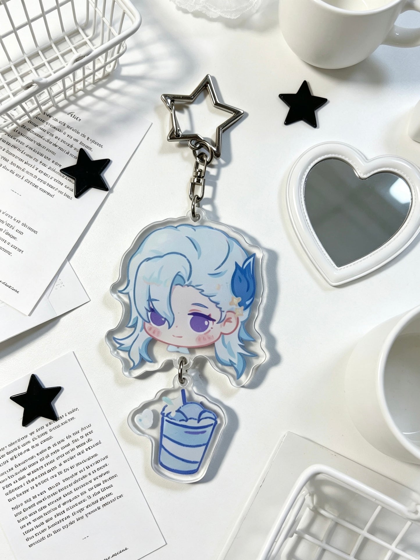 Genshin Impact Neuvillette 1OCM acrylic keychain