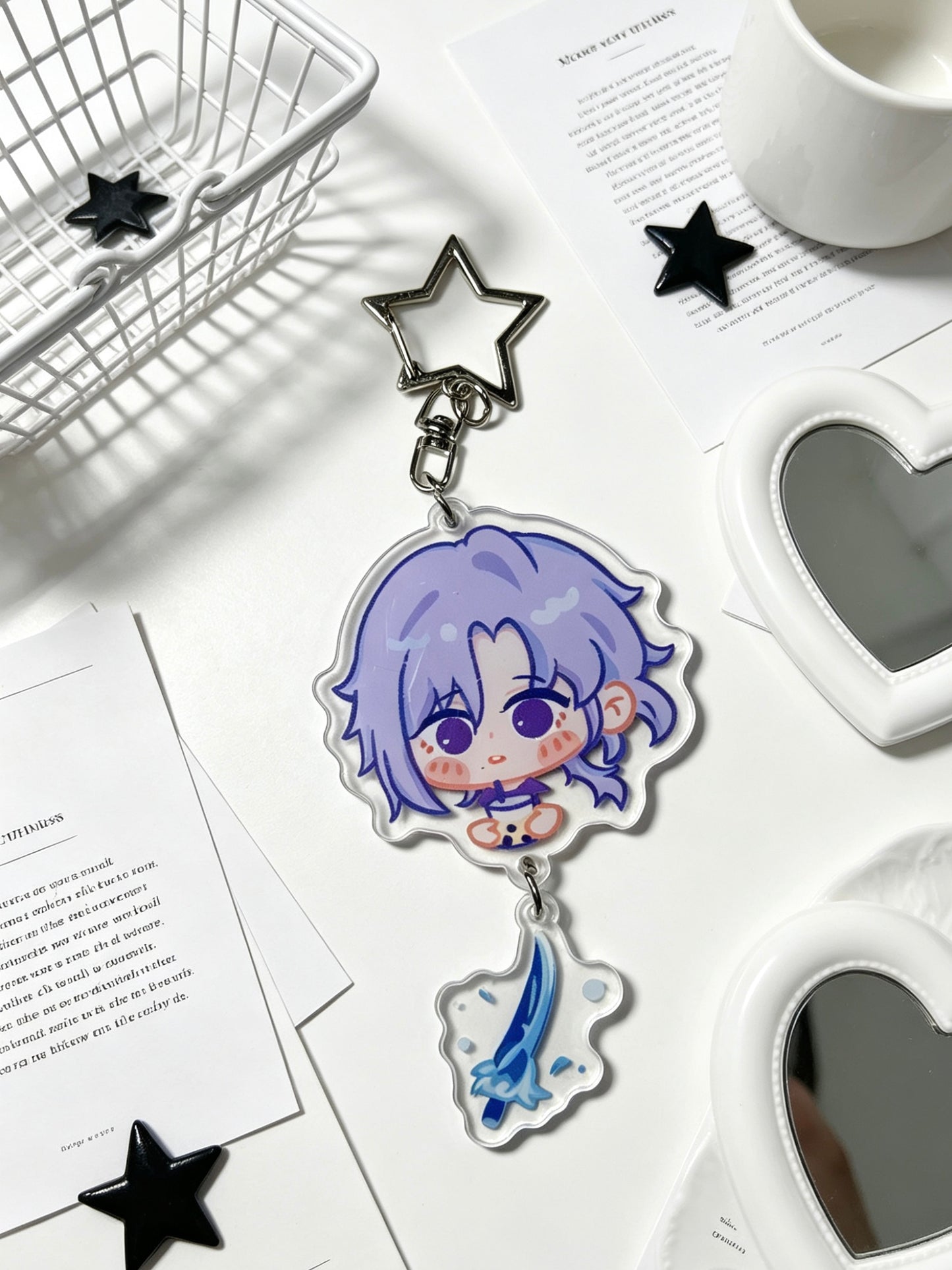 Genshin Impact Kamisato Ayato 1OCM acrylic keychain