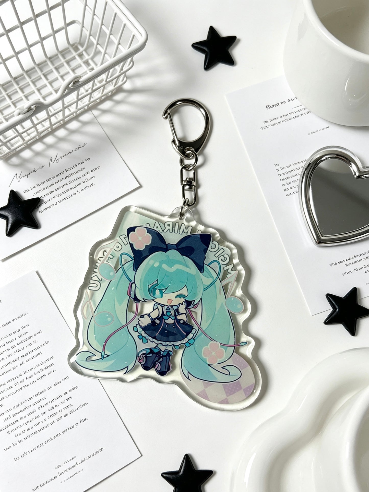 Hatsune Miku Magic Future epoxy resin keychain 7CM