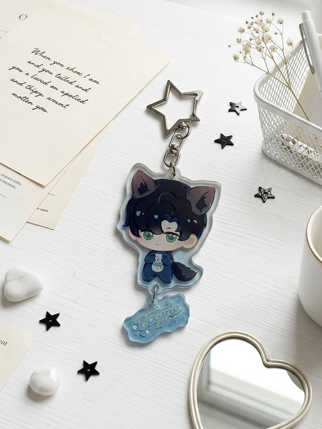 Love and Deepspace Zayne Keychain 10CM-2