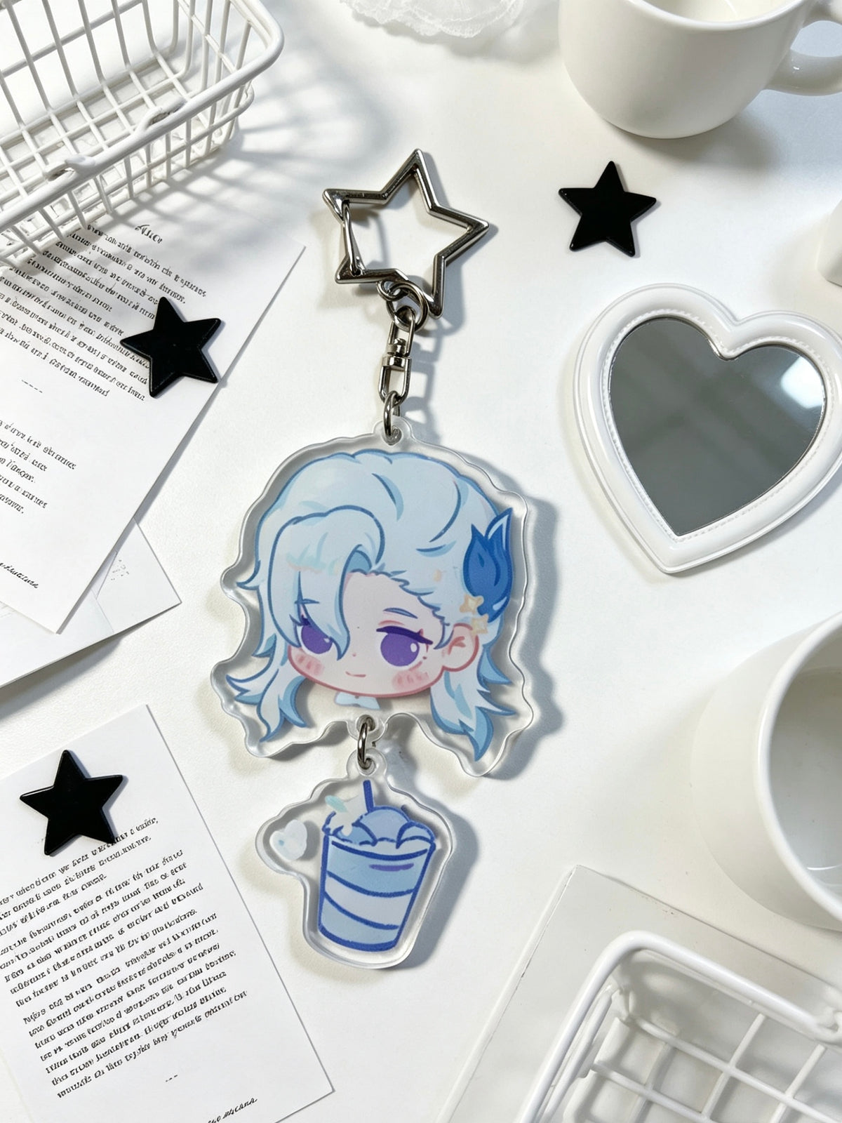 Genshin Impact Neuvillette 1OCM acrylic keychain