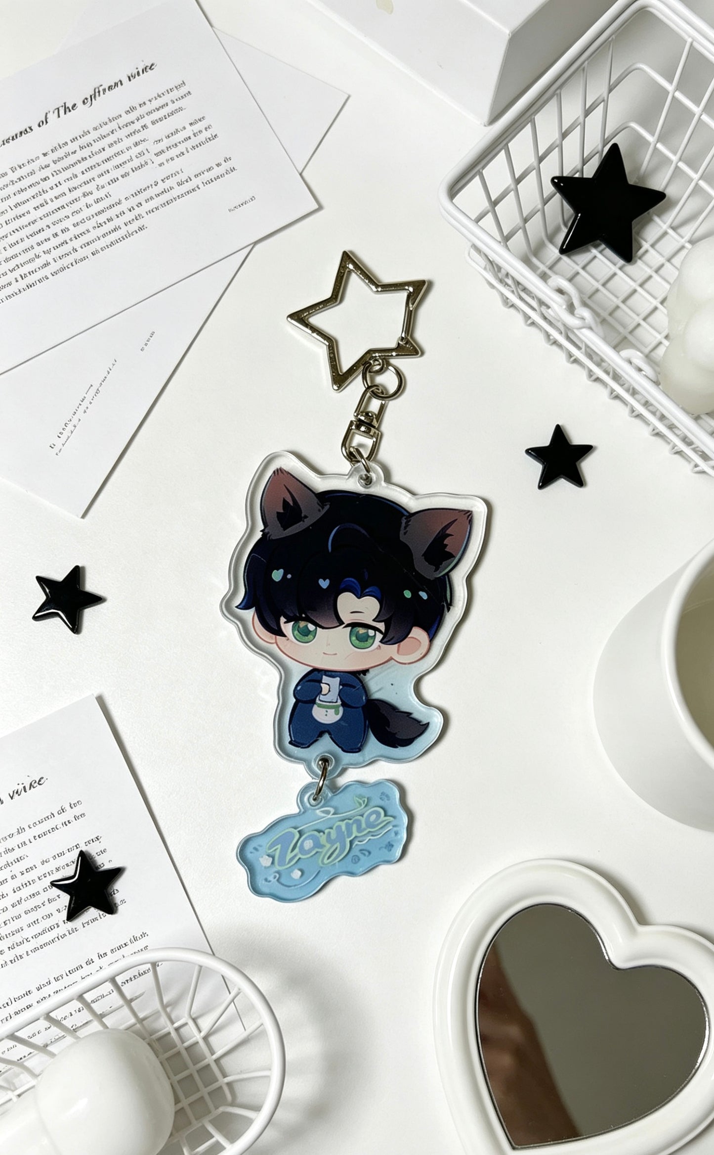 Love and Deepspace Zayne Keychain 10CM-2