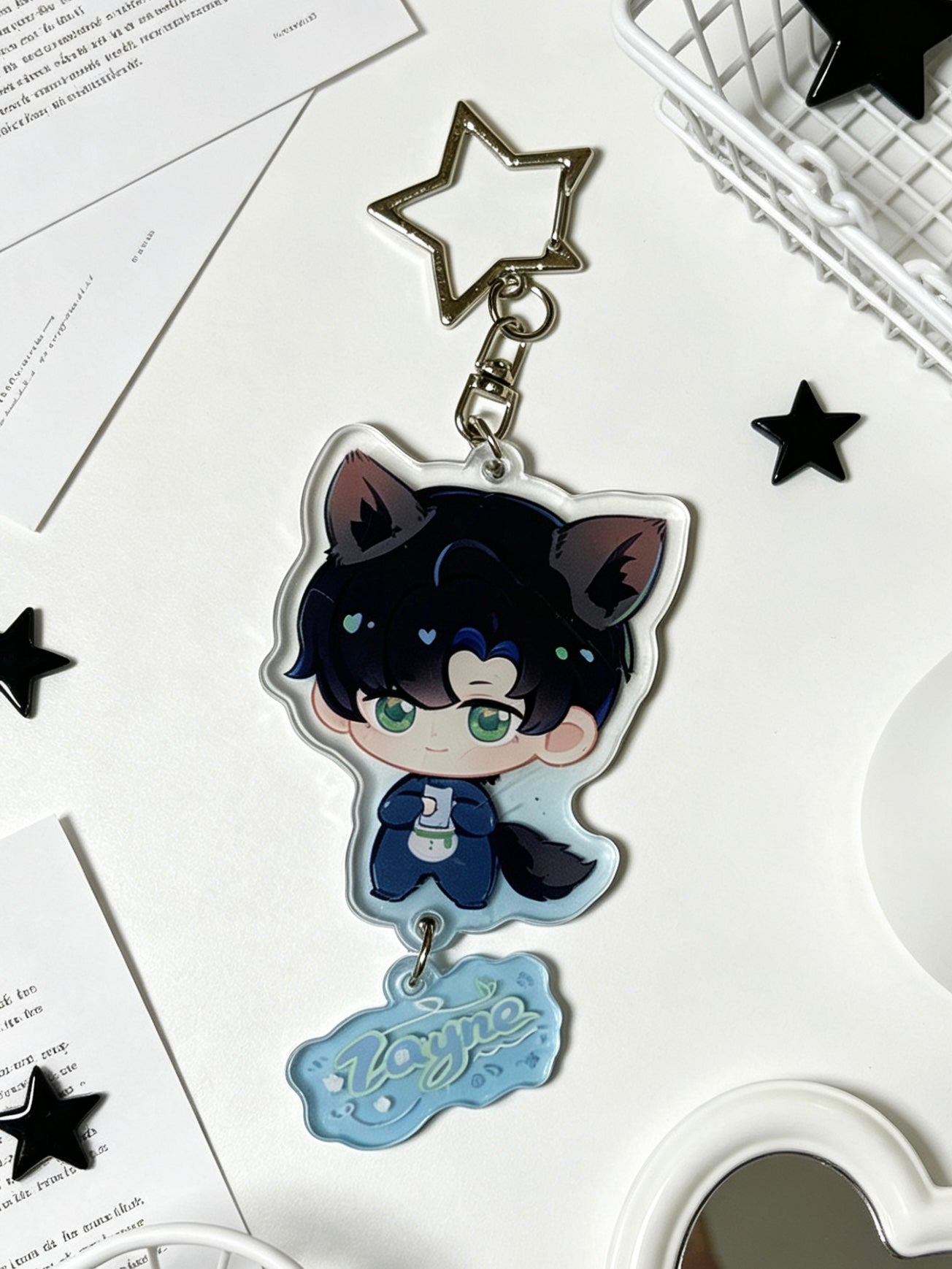 Love and Deepspace Zayne Keychain 10CM-2