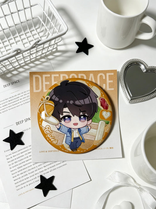 Love and Deepspace Caleb effetto doppio glitter 58mm Badge