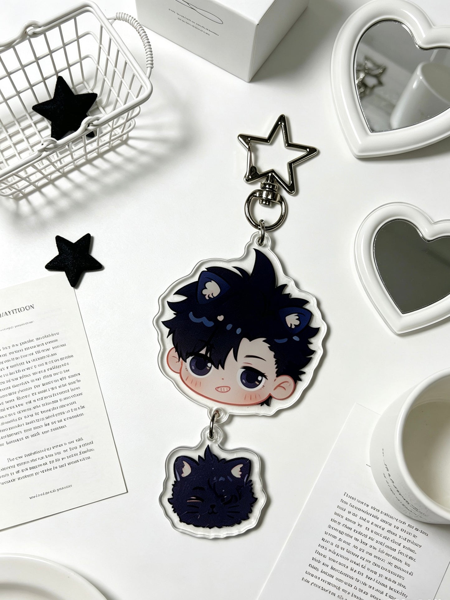 Haikyuu!! Tetsurou Kuroo 10CM acrylic charm keychain