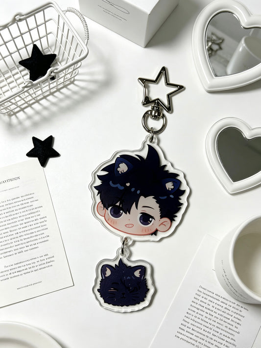 Haikyuu!! Tetsurou Kuroo 10CM acrylic charm keychain