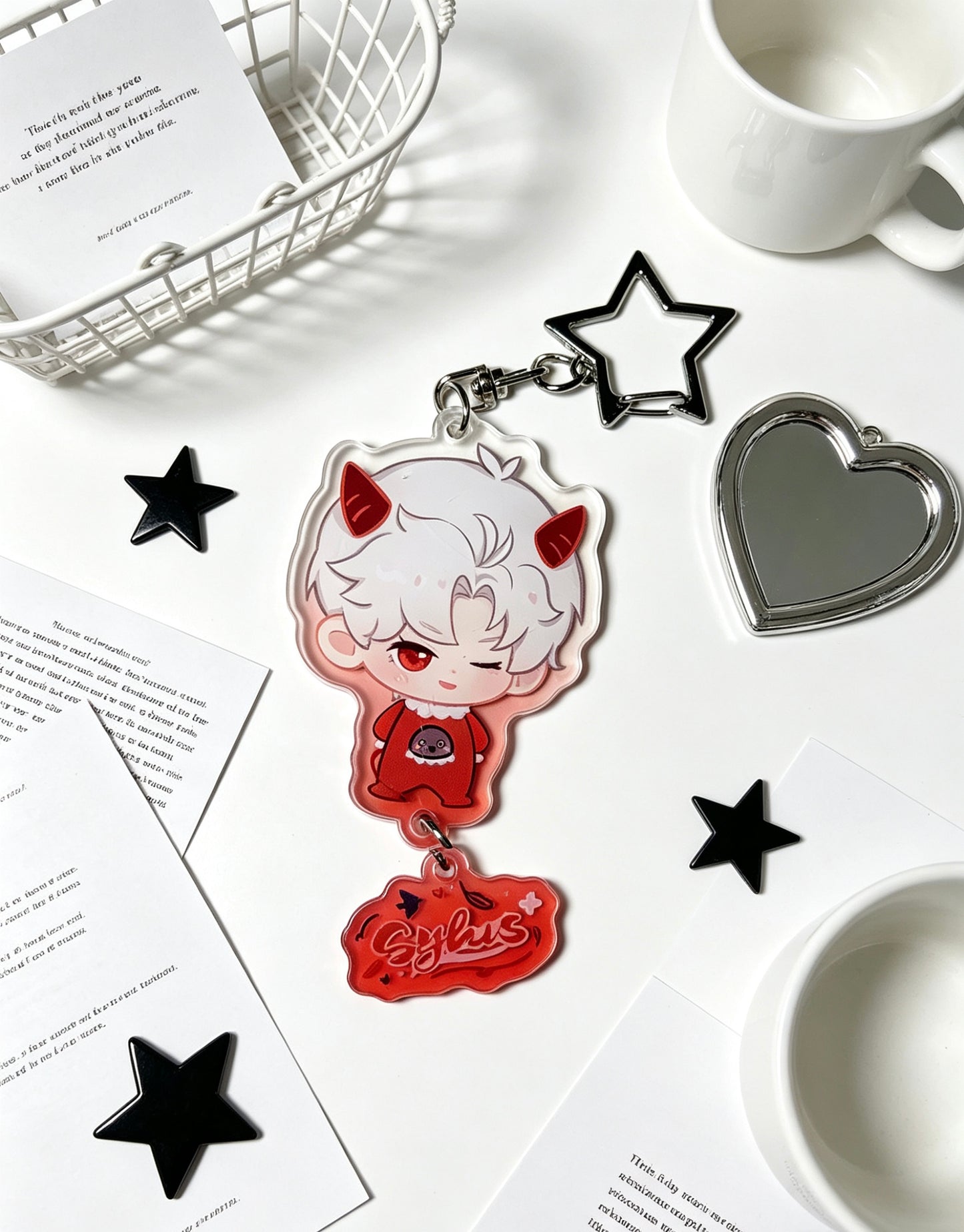 Love and Deepspace Sylus Keychai 10CM-2