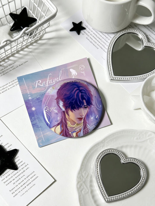 Love and Deepspace Rafayel effetto doppio glitter 75mm Badge