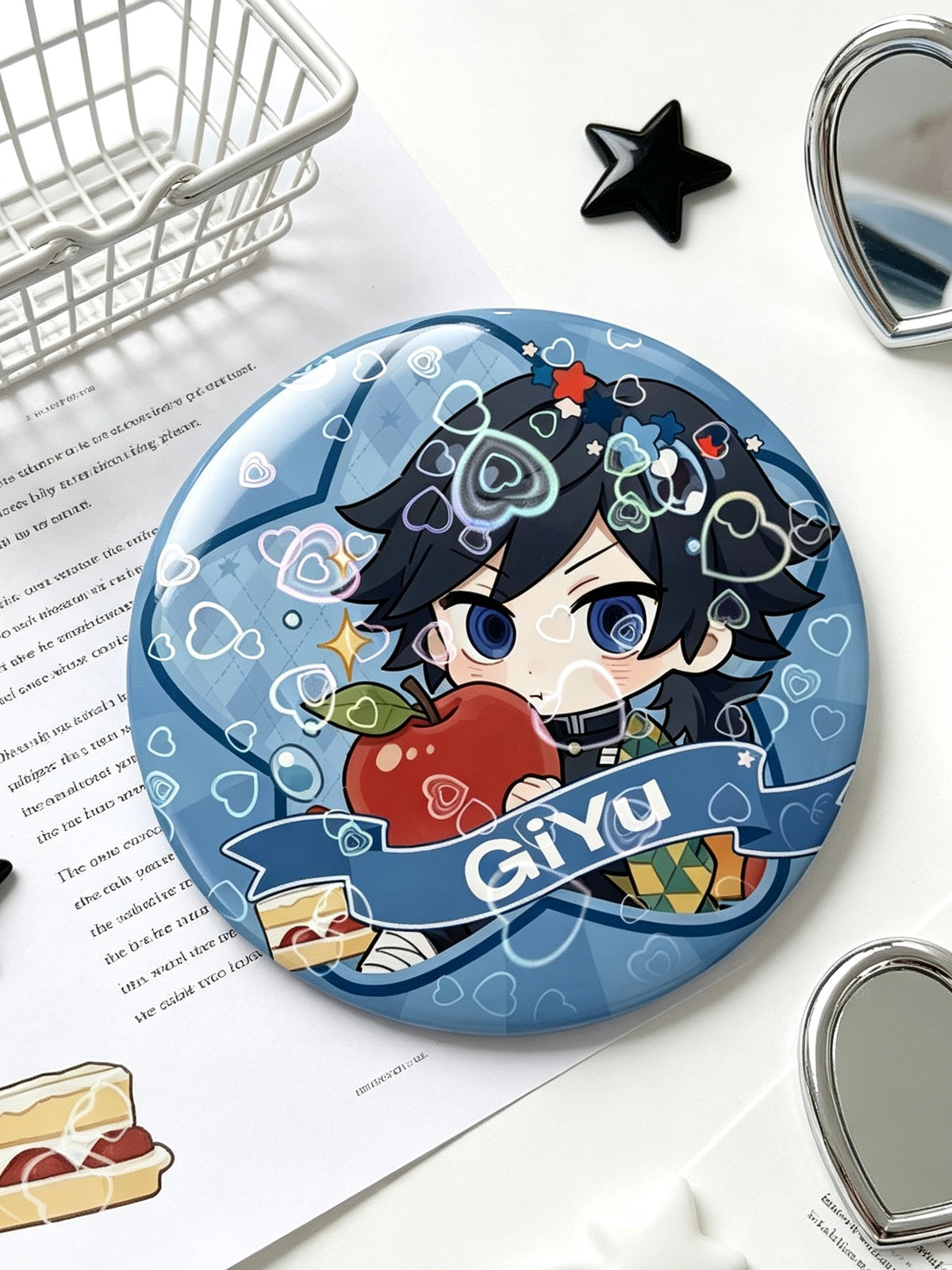 Demon Slayer Giyuu Tomioka 58MM Badge