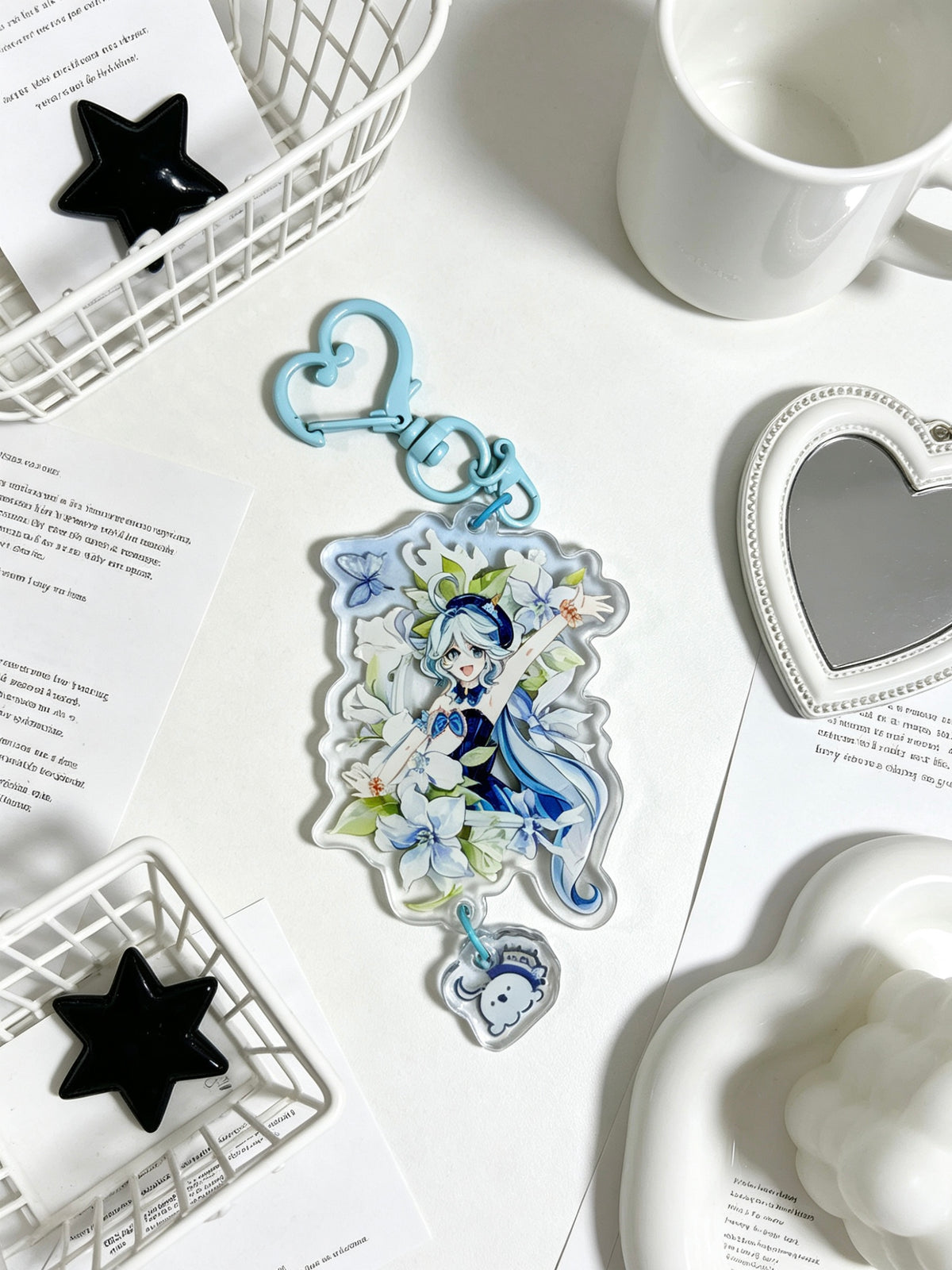 Genshin Impact Furina 6+3CM acrylic keychain