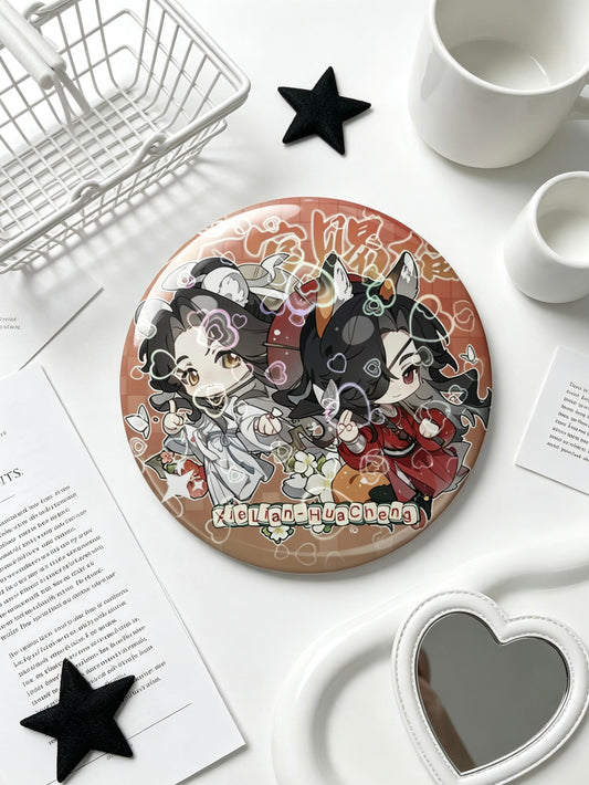 Heaven Official’s Blessing 58mm Heart Holographic Badge