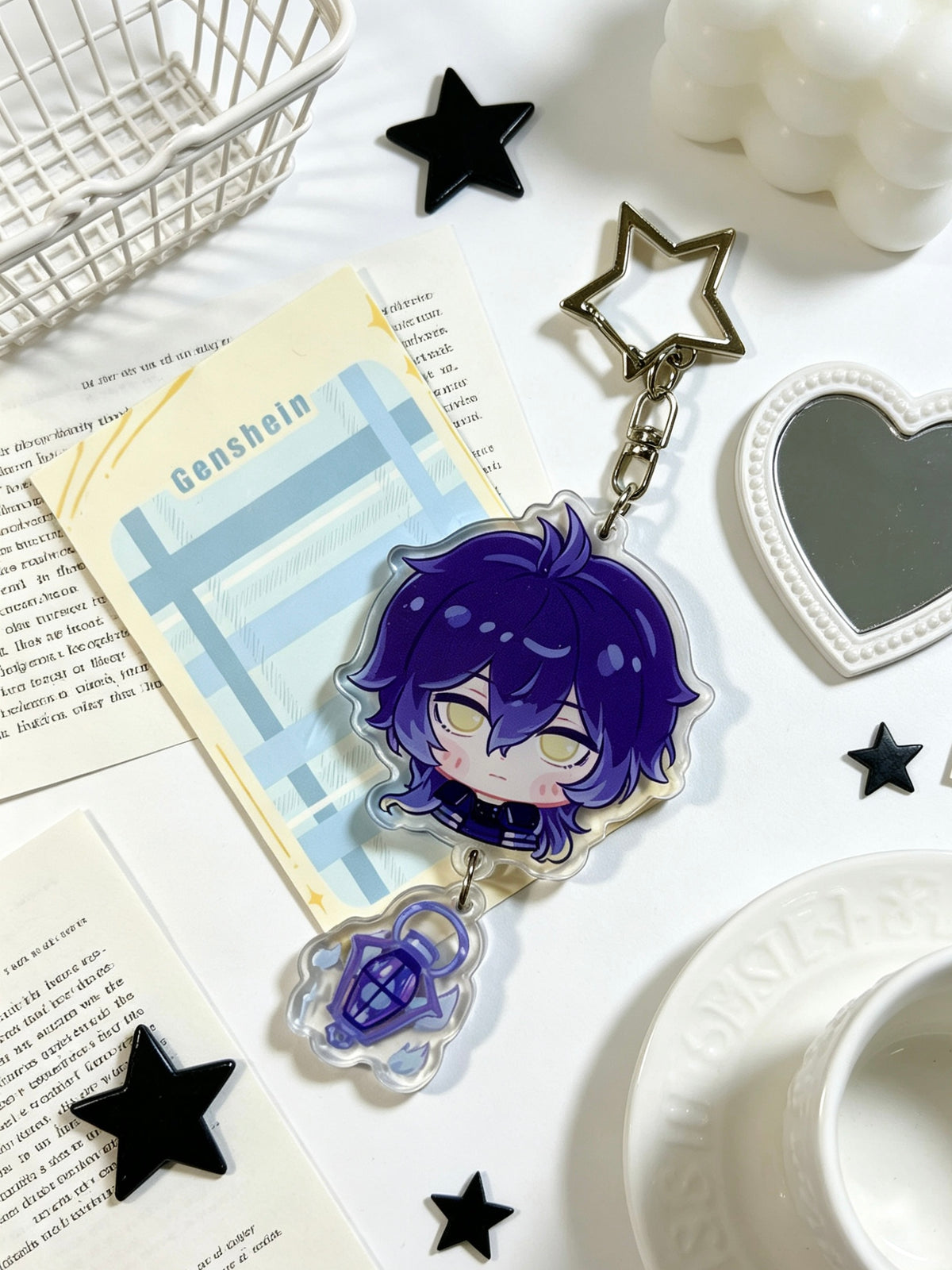Genshin Impact Flins 1OCM acrylic keychain
