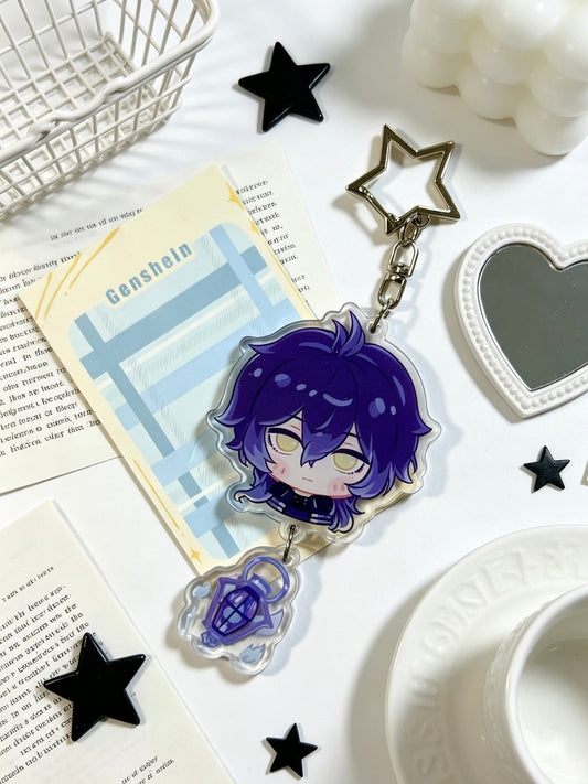 Genshin Impact Flins 1OCM acrylic keychain