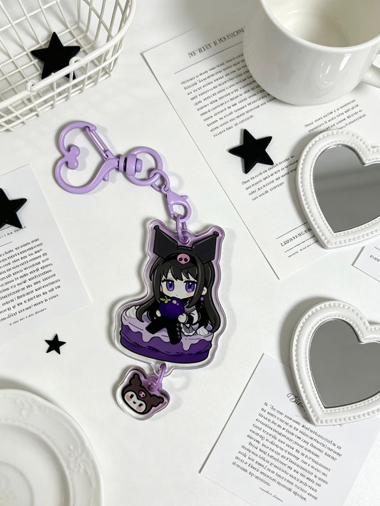 Puella Magi Madoka Magica Homura Akemi 1OCM acrylic keychain