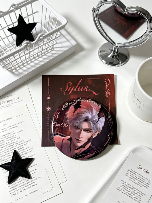 Love and Deepspace Sylus effetto doppio glitter 75mm Badge