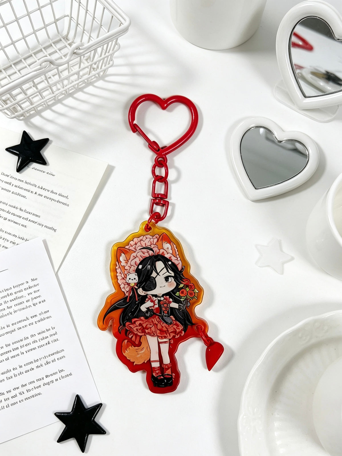 Heaven Official’s Blessing Magnetic Heart 6cm acrylic keychain