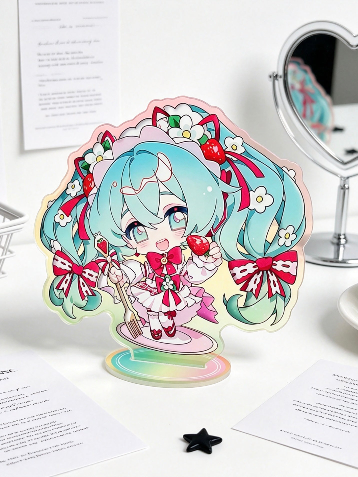 Hatsune Miku strawberry 10CM Acrylic stand