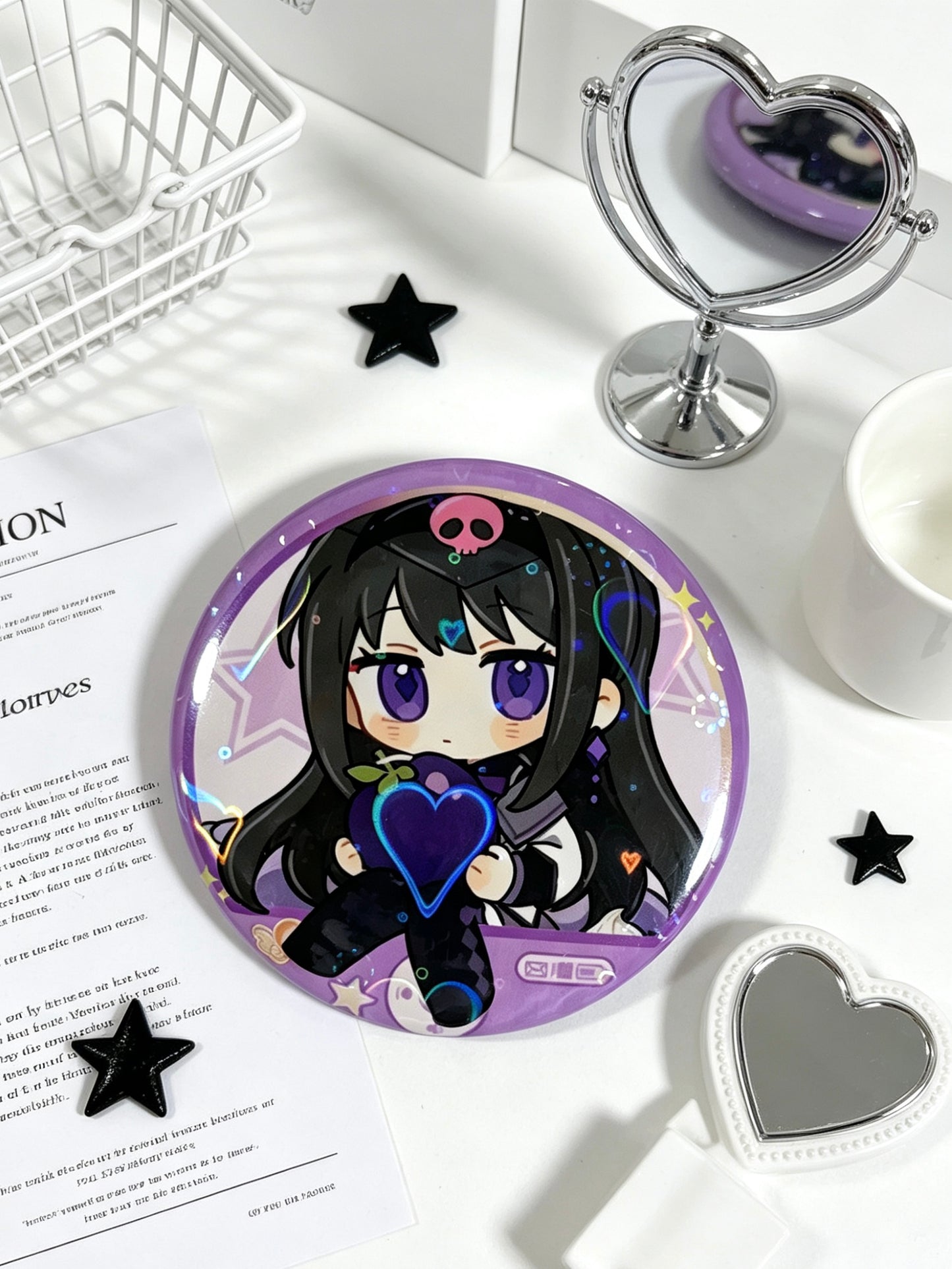 Puella Magi Madoka Magica Homura Akemi 58mm badge