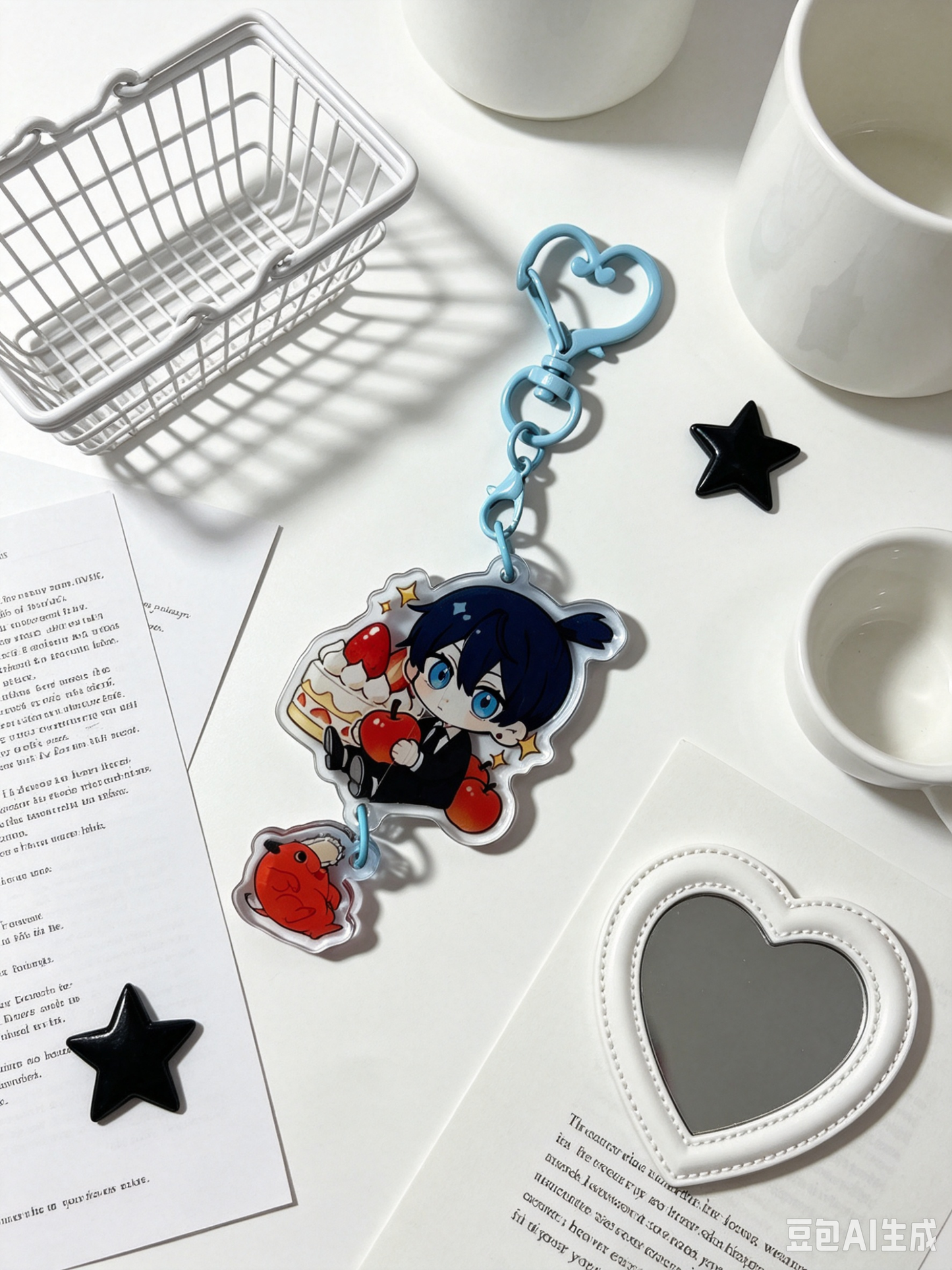 Chainsaw Man AKI 5+3CM acrylic keychain