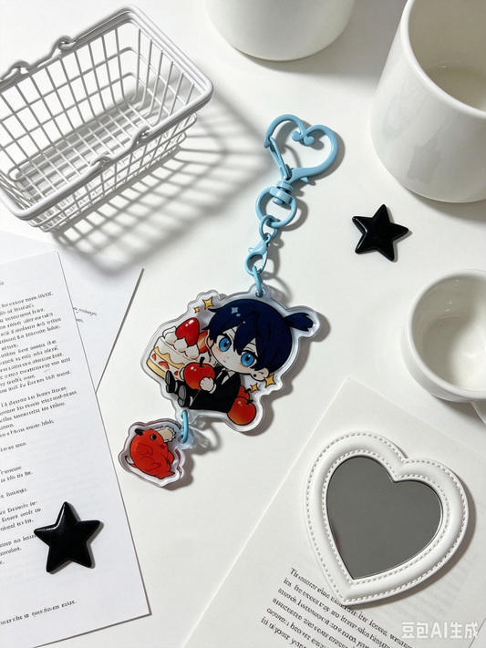 Chainsaw Man AKI 5+3CM acrylic keychain