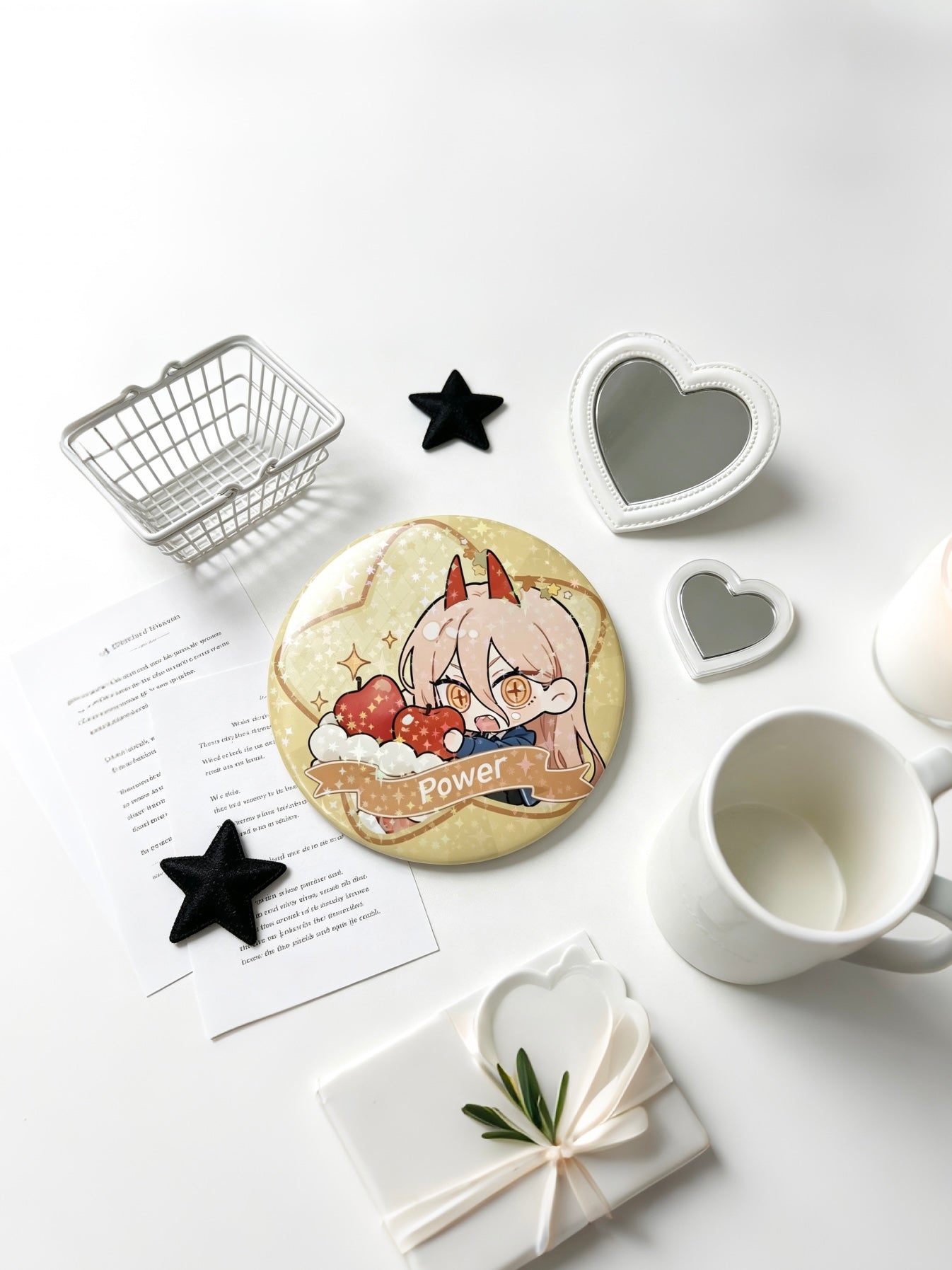 Chainsaw Man POWER 58mm badge
