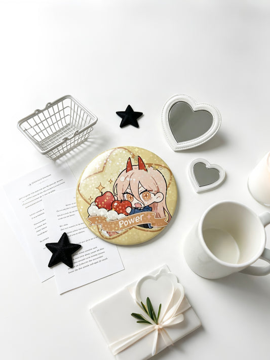 Chainsaw Man POWER 58mm badge