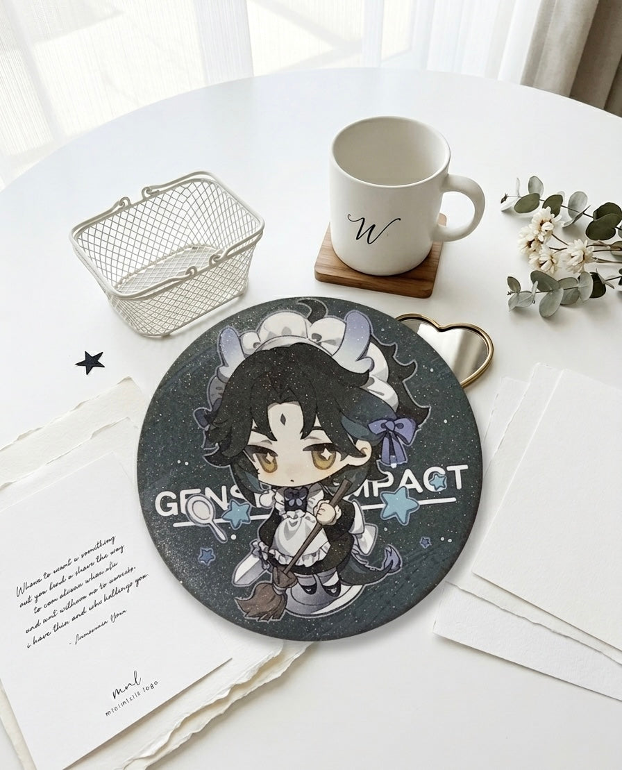 Genshin Impact Xiao Star Glitter Film 75mm Badge