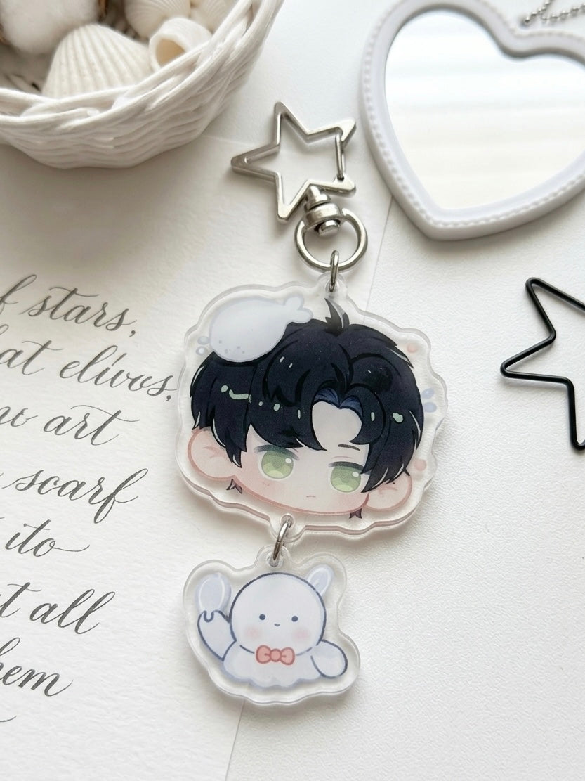 Love and Deepspace Zayne Keychain 10CM-1