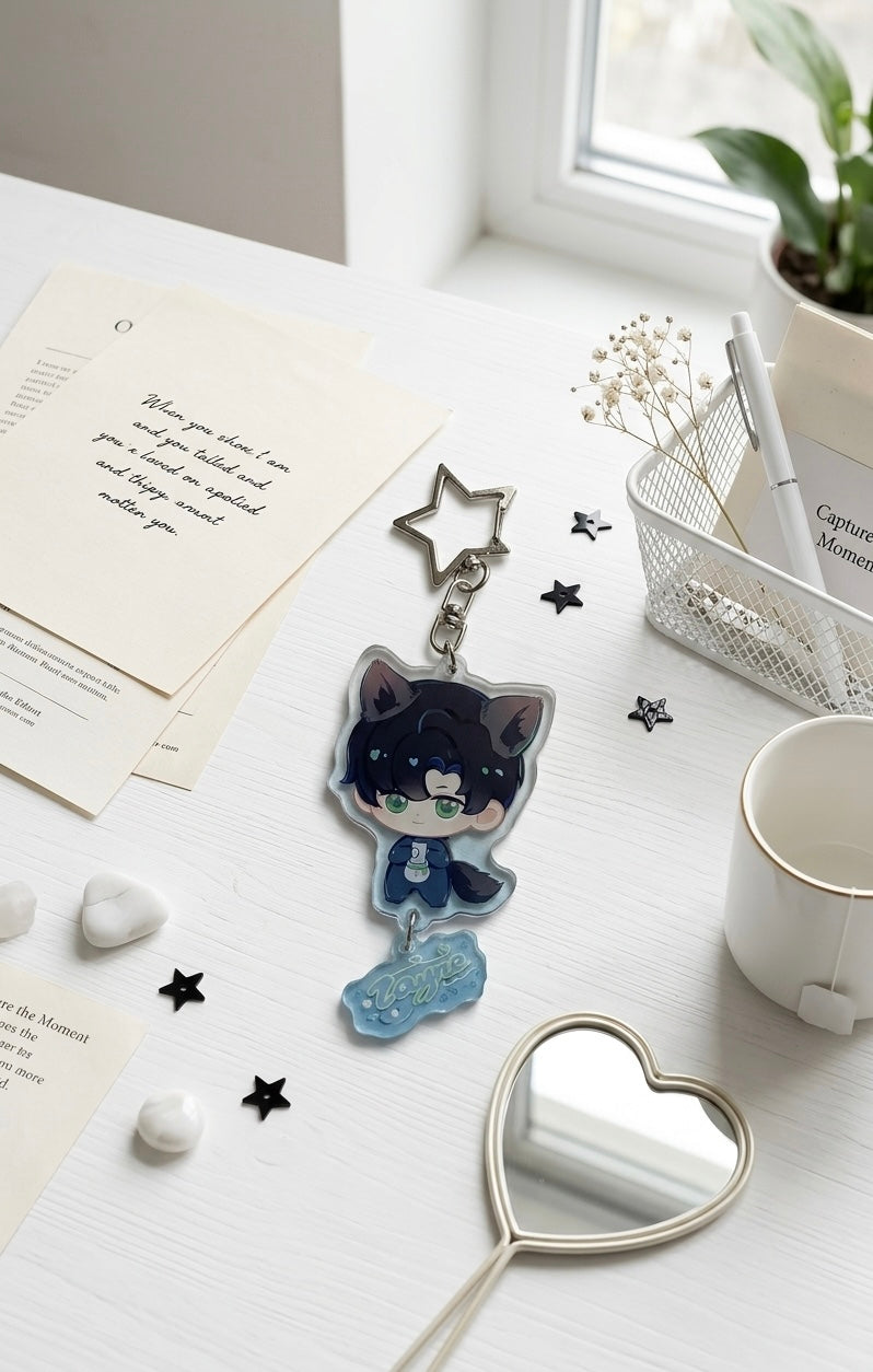 Love and Deepspace Zayne Keychain 10CM-2