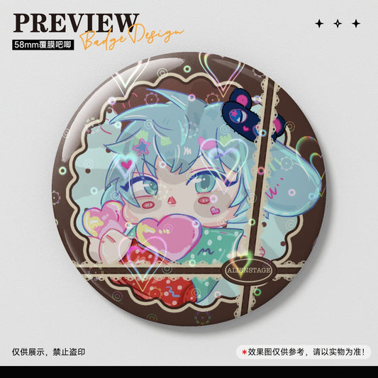 Alien Stage TILL 58MM Badge