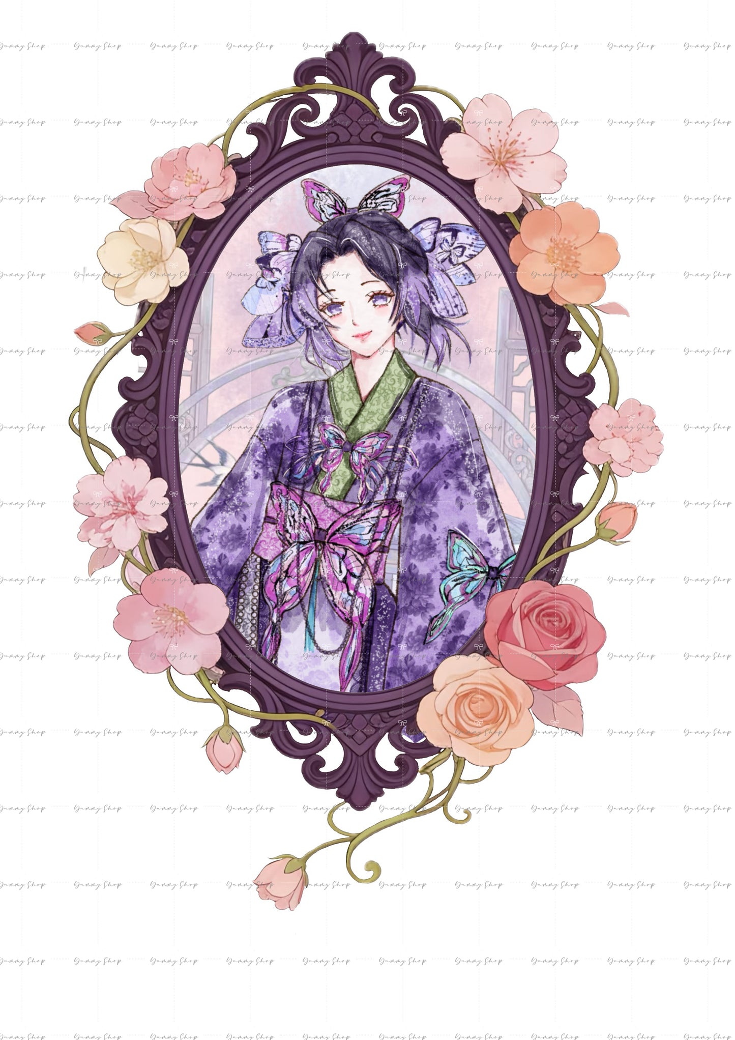 Demon Slayer Shinobu Kochou 6CM acrylic keychain