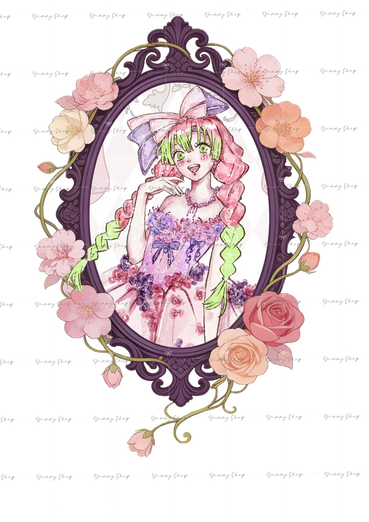 Demon Slayer Mitsuri Kanroji 6CM acrylic keychain